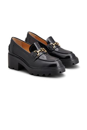 Mocassini in pelle nera TOD'S | XXW08D0IS60SHAB999