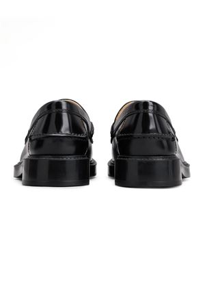 Black leather shiny finish loafers TOD'S | XXW59C0EN90SHAB999