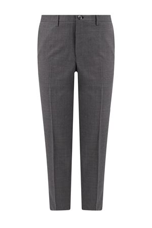 Grey virgin wool chino trousers INCOTEX | ZR851T5855T910