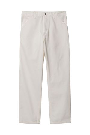 Pantalone in cotone medio bianco CARHARTT WIP | I031499350