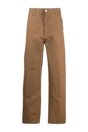 Double Knee grey cotton trousers CARHARTT WIP | I031501HZ