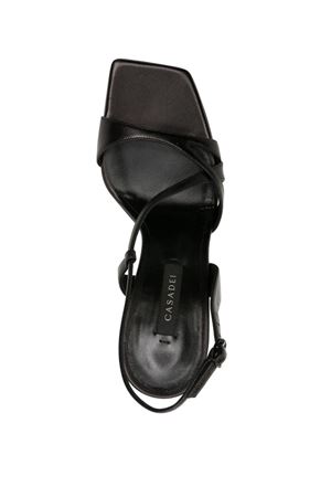 Geraldine black leather sandals CASADEI | 1L204X1001MINOR9000NERO