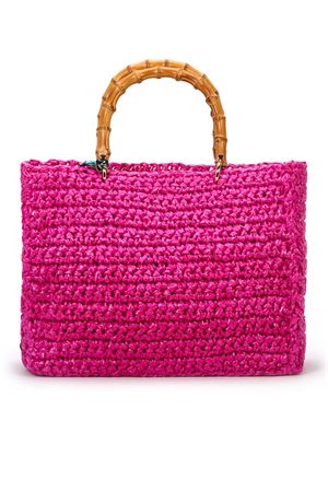 Fuchsia Luna crocheted shopping bag CHICA | LUNA09