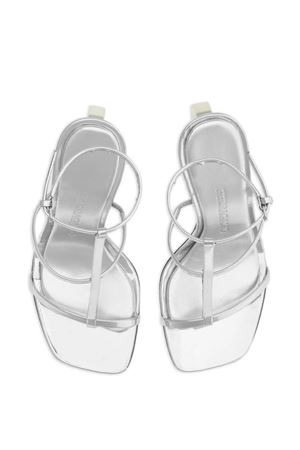 Silver-tone nappa leather sandals FERRAGAMO | 0767757SILVER