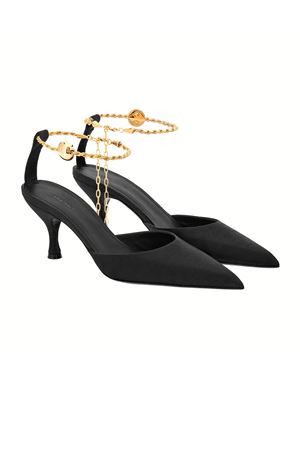 Black satin pump shoe FERRAGAMO | 0768984NERO