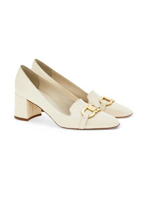 Cream white patent lambskin pumps FERRAGAMO | 0769258MASCARPONE