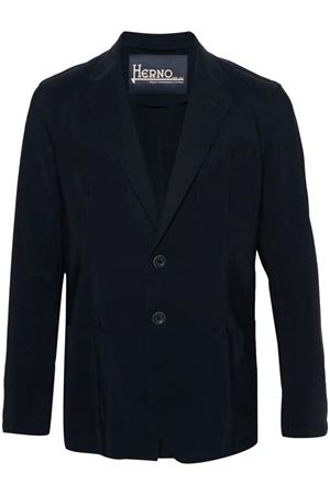 Navy blue single-breasted blazer HERNO | GA000157U12359S9200