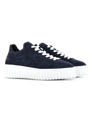 Sneakers In Pelle Blu HOGAN | GYM6450FJ50I9SU801