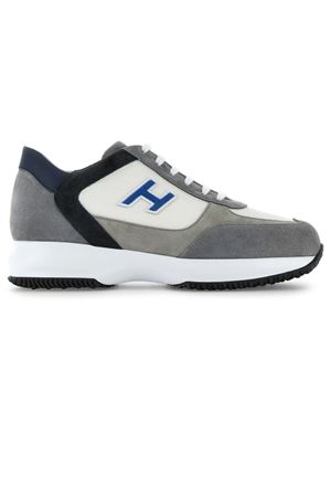 sneakers in pelle grigio HOGAN | HXM00N0Q101QH60SUC