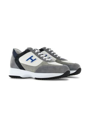 grey leather sneakers HOGAN | HXM00N0Q101QH60SUC