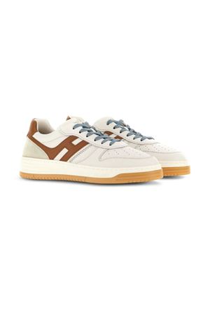 white leather h630 sneakers HOGAN | HXM6300EU50ODZ0FRK