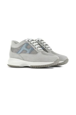 grey leather sneakers HOGAN | HXW00N0EX90T1K02SU