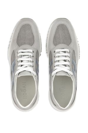 grey leather sneakers HOGAN | HXW00N0EX90T1K02SU