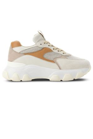 Hyperactive In Pelle Beige HOGAN | HXW5400DG60T750YSS