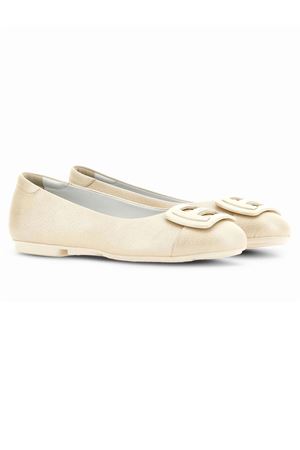 Ballerina In Pelle Beige HOGAN | HXW6610FH80SYOB018