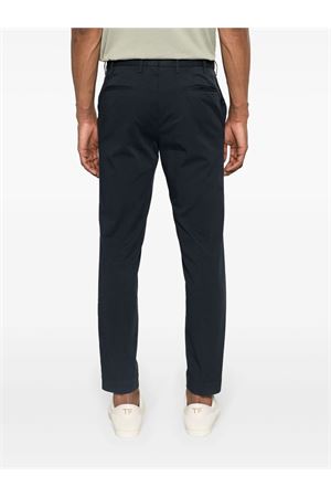 Navy blue stretch-cotton chinos INCOTEX | ZR851W9098A822