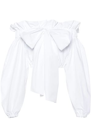 Top crop in cotone bianco PATOU | TO0430017001W