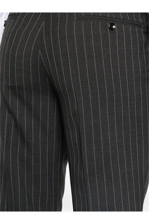 Charcoal grey pinstriped single-breasted wool suit TAGLIATORE | 2SVS26B11520104S3168