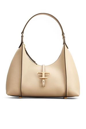 Borsa Hobo T Timeless in Pelle Beige, Piccola TOD'S | XBWTSBS0200Q8EC600