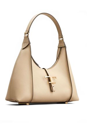 T Timeless Hobo Bag in Beige Leather, Small TOD'S | XBWTSBS0200Q8EC600