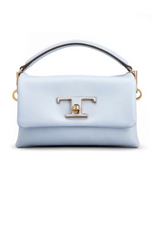 T Timeless Flap Bag in Light Blue Leather, Micro TOD'S | XBWTSOC0000XPRU017