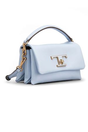 T Timeless Flap Bag in Light Blue Leather, Micro TOD'S | XBWTSOC0000XPRU017