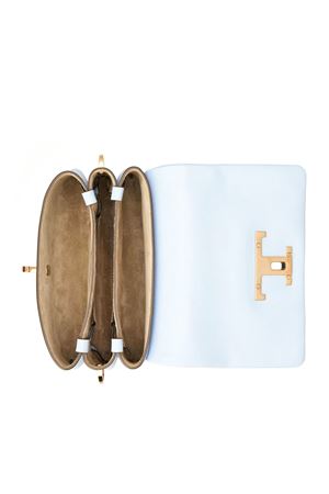 T Timeless Flap Bag in Light Blue Leather, Micro TOD'S | XBWTSOC0000XPRU017