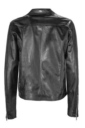 Black leather Regina jacket VOLFAGLI | REGINANERO