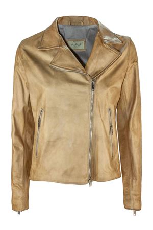 Beige leather Regina jacket VOLFAGLI | REGINASPAGO