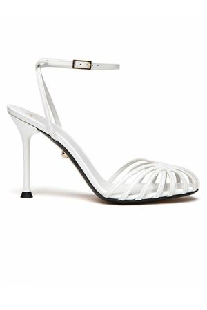 Sandalo gabbia in vernice bianco ALEVI | L25SC002R0004106WHITE