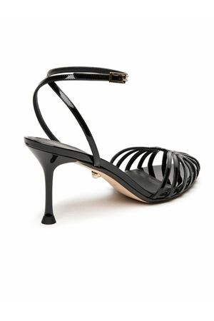 Black patent leather cage sandals ALEVI | L25SC002R0004997BLACK