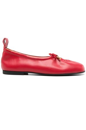 Red calf leather Rosalind ballet flats ALOHAS | S10030305