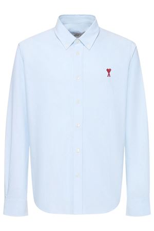 Light blue cotton shirt AMI | BFUSH063.CO0031450