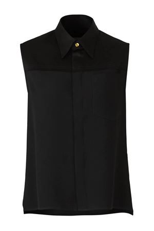 Black sleeveless shirt AMI | FSH220AC0014001