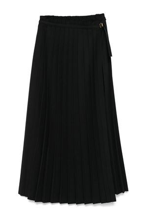 Black virgin wool maxi skirt AMI | FSK313PL0012001