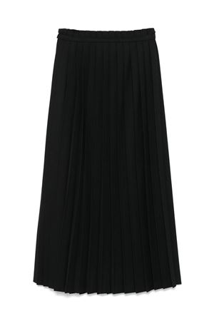 Black virgin wool maxi skirt AMI | FSK313PL0012001