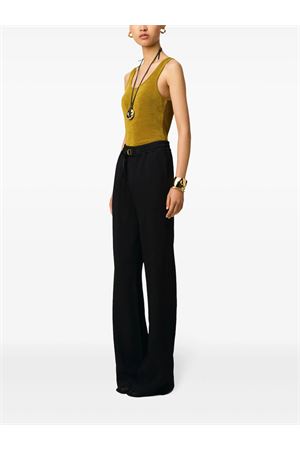 Black Flare Fit Elasticated Trousers AMI | FTR203AC0014001