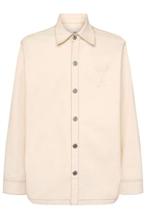 Cream white shirt jacket AMI | HJK275.DE0039136