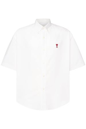 Camicia in cotone bianco AMI | HSH230.CO0031168