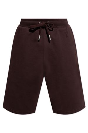 Shorts in cotone biologico bordeaux AMI | HSO674.747633