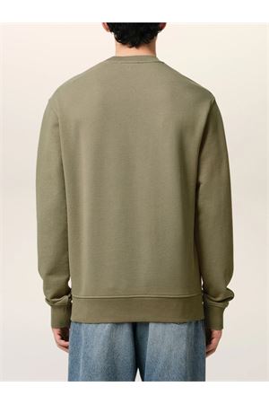 Olive green cotton sweatshirt AMI | HSW060.730375