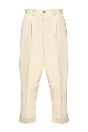 Pantaloni crop affusolati beige chiaro AMI | HTR121.CO0103725