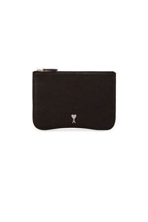 Black Paris Paris leather pouch AMI | USL025.AL00360014