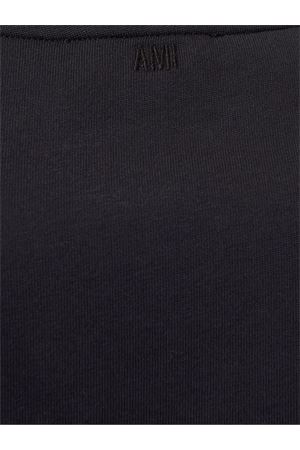 T-shirt in cotone biologico nero AMI | UTS027.726001