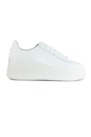 White calf leather Moby sneakers ASH | MOBYRUBBER05WHITE