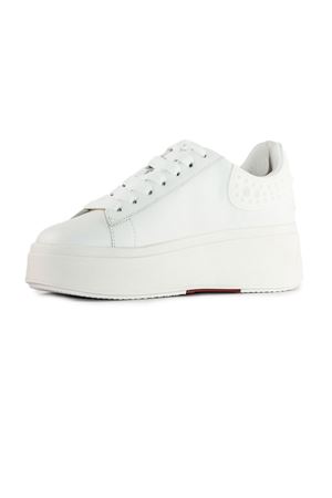 Sneakers Moby in pelle di vitello bianca ASH | MOBYRUBBER05WHITE