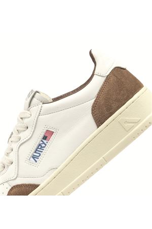 Medalist Low Sneakers In White And Cigar AUTRY | AULMGS34WHTCIGAR