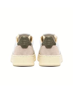 Sneakers Medalist Low In Pelle Bianca E Verde AUTRY | AULMLS77WHTCVRTGR