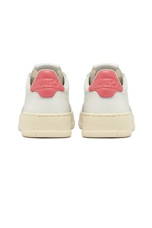 Sneakers Medalist Low In Pelle Bianca E Rosa AUTRY | AULWLL78WHTTEAROSE