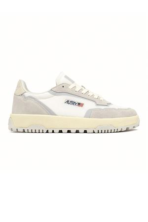 Wildpace Low Sneakers In White Mesh And Suede AUTRY | LDLMAK01WHTMARSH